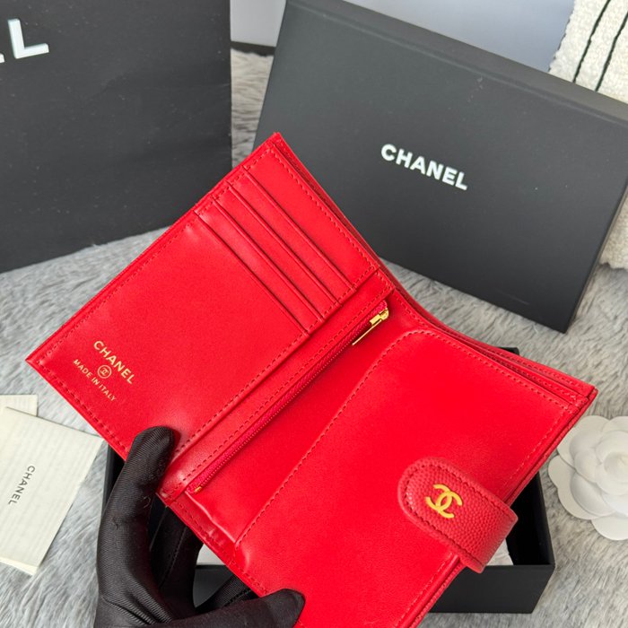 CHANEL AP3196 パスポート&ウォレット 二合一 カヴィア サイズ:15x10cm