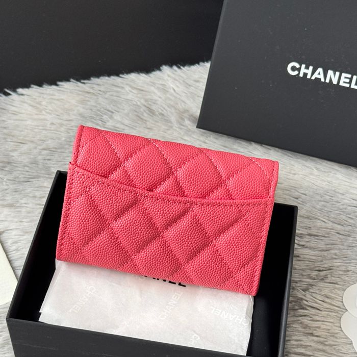 CHANEL 0219 CFカードケース カヴィア粒革 サイズ:11x8.5cm