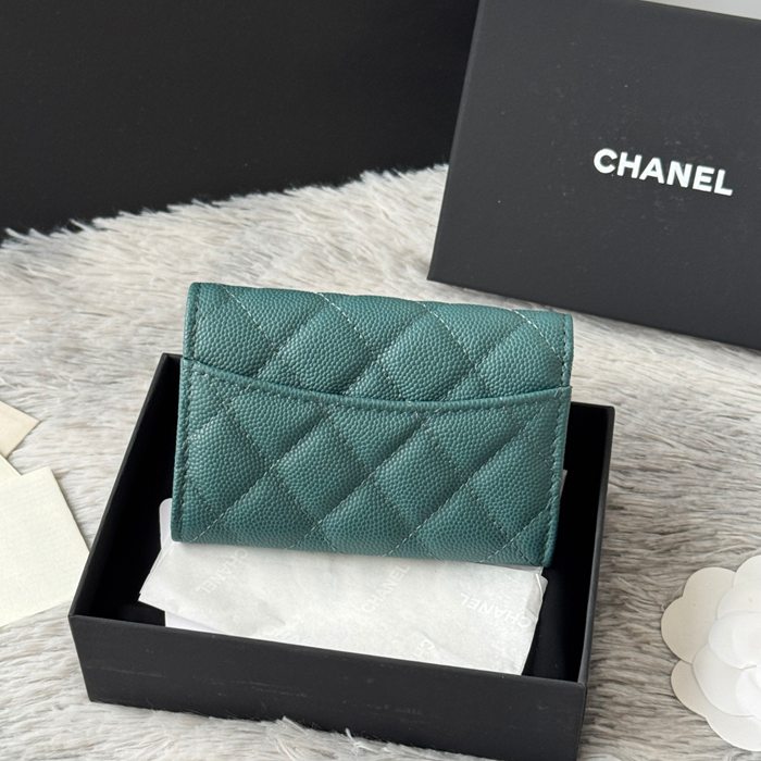 CHANEL 0219 CFカードケース カヴィア粒革 サイズ:11x8.5cm