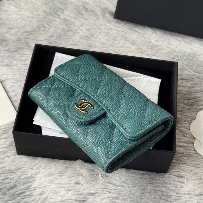 CHANEL 0219 CFカードケース カヴィア粒革 サイズ:11x8.5cm