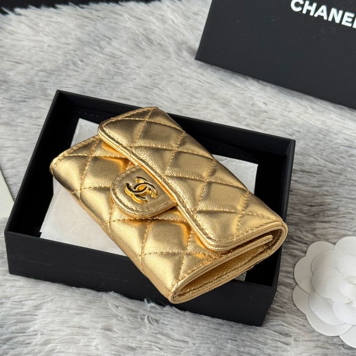 CHANEL 0219 CFカードケース カヴィア粒革 サイズ:11x8.5cm