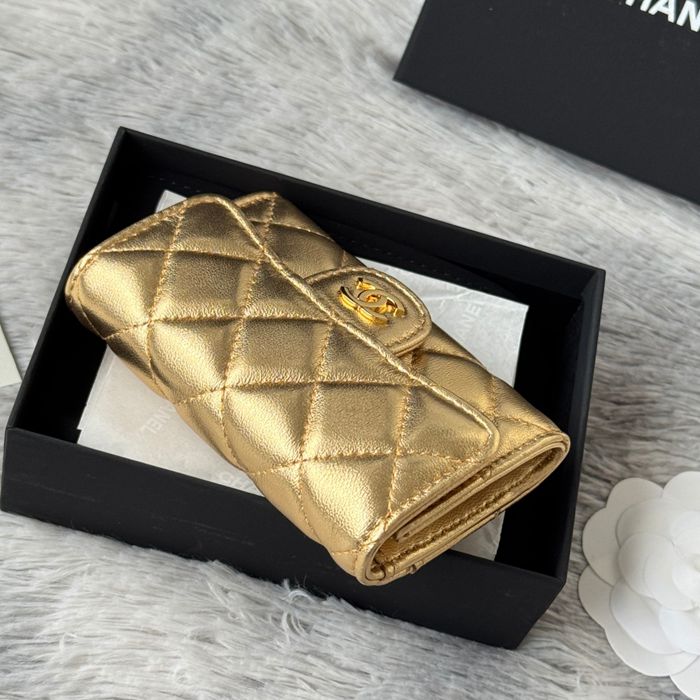 CHANEL 0219 CFカードケース カヴィア粒革 サイズ:11x8.5cm