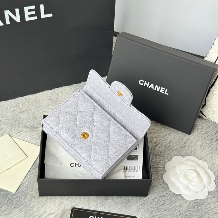 CHANEL AP0230 84401 三つ折り財布 細粒牛皮 サイズ:10.5x7.5cm