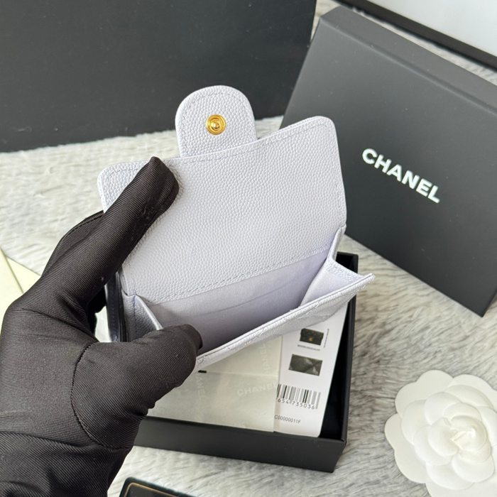 CHANEL AP0230 84401 三つ折り財布 細粒牛皮 サイズ:10.5x7.5cm