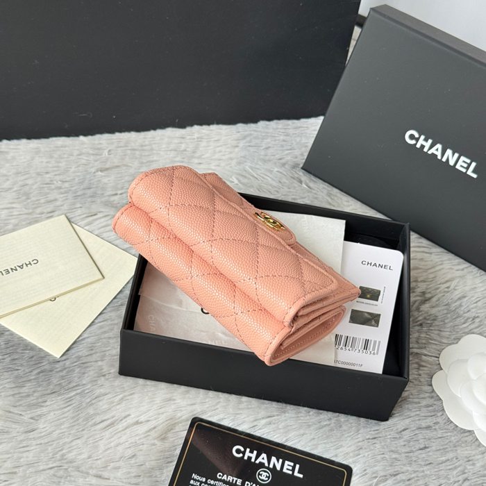 CHANEL AP0230 84401 三つ折り財布 細粒牛皮 サイズ:10.5x7.5cm