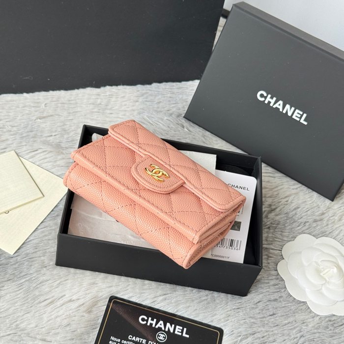 CHANEL AP0230 84401 三つ折り財布 細粒牛皮 サイズ:10.5x7.5cm
