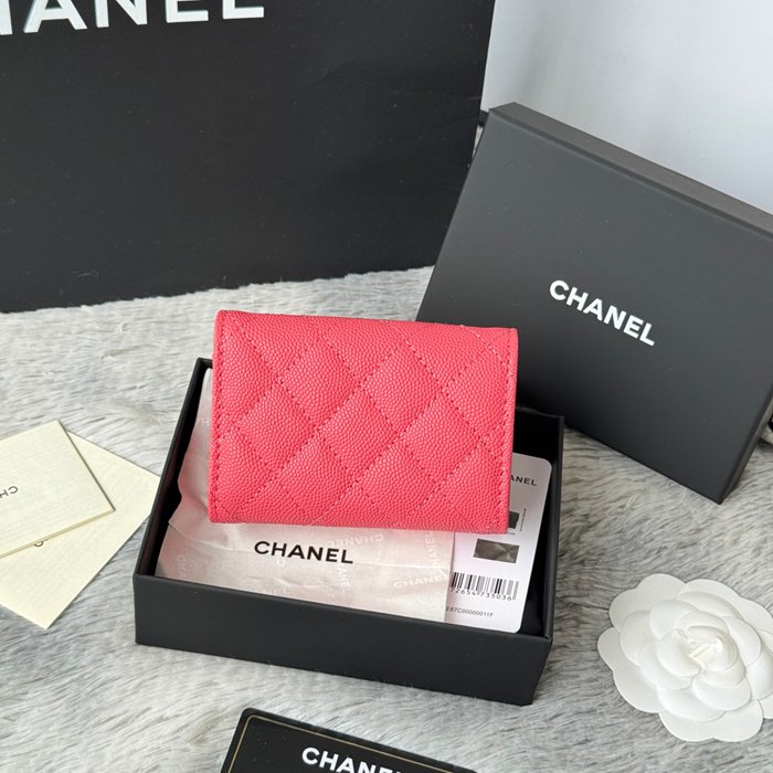 CHANEL AP0230 84401 三つ折り財布 細粒牛皮 サイズ:10.5x7.5cm