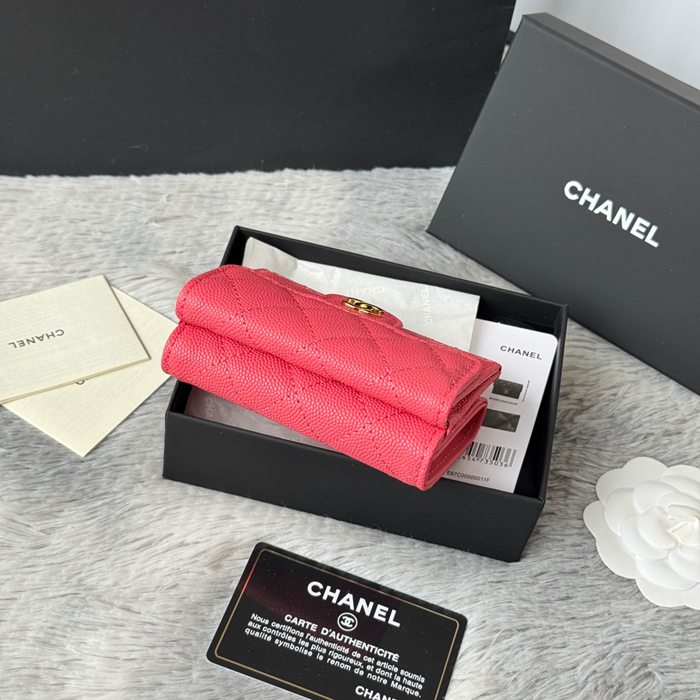 CHANEL AP0230 84401 三つ折り財布 細粒牛皮 サイズ:10.5x7.5cm