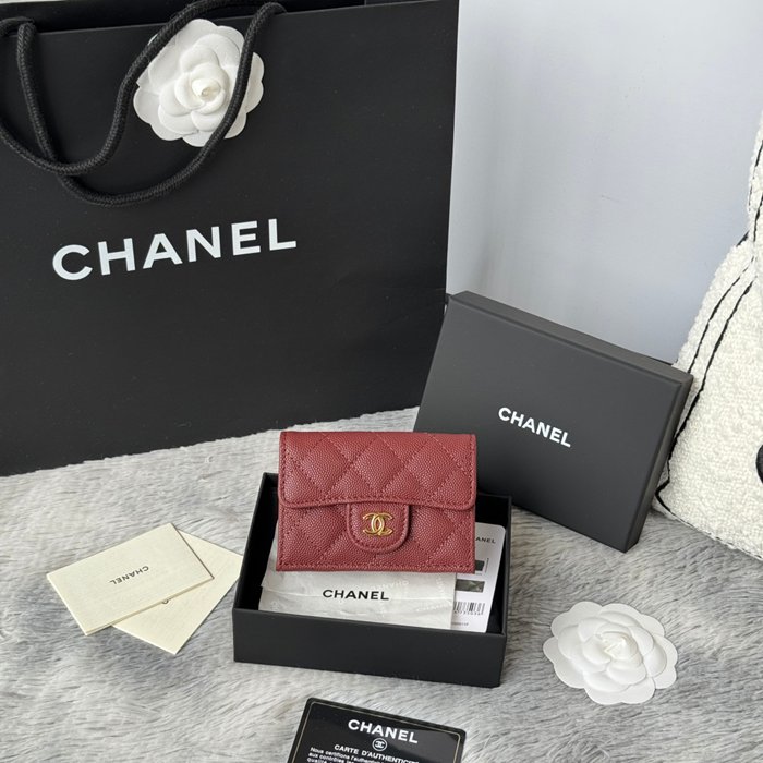 CHANEL AP0230 84401 三つ折り財布 細粒牛皮 サイズ:10.5x7.5cm