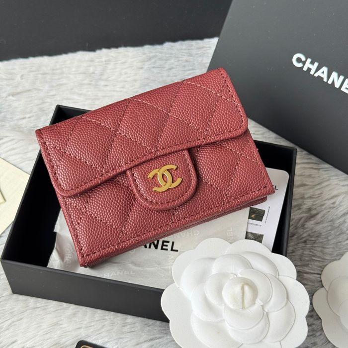 CHANEL AP0230 84401 三つ折り財布 細粒牛皮 サイズ:10.5x7.5cm