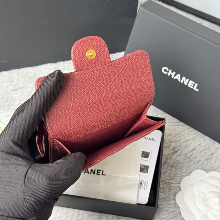 CHANEL AP0230 84401 三つ折り財布 細粒牛皮 サイズ:10.5x7.5cm