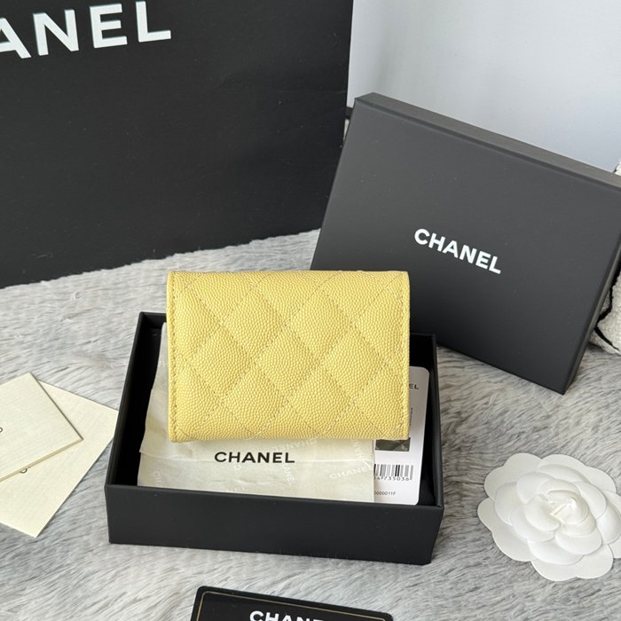 CHANEL AP0230 84401 三つ折り財布 細粒牛皮 サイズ:10.5x7.5cm