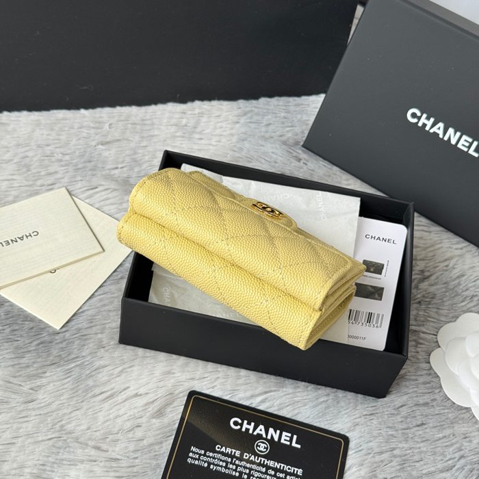 CHANEL AP0230 84401 三つ折り財布 細粒牛皮 サイズ:10.5x7.5cm