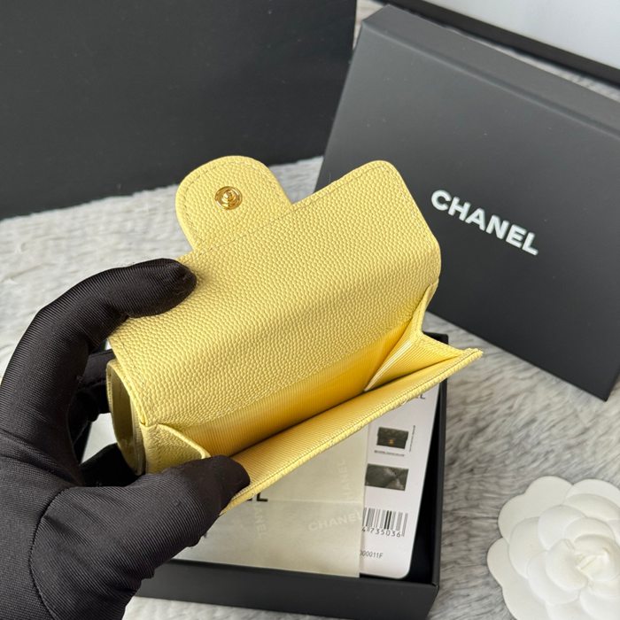 CHANEL AP0230 84401 三つ折り財布 細粒牛皮 サイズ:10.5x7.5cm