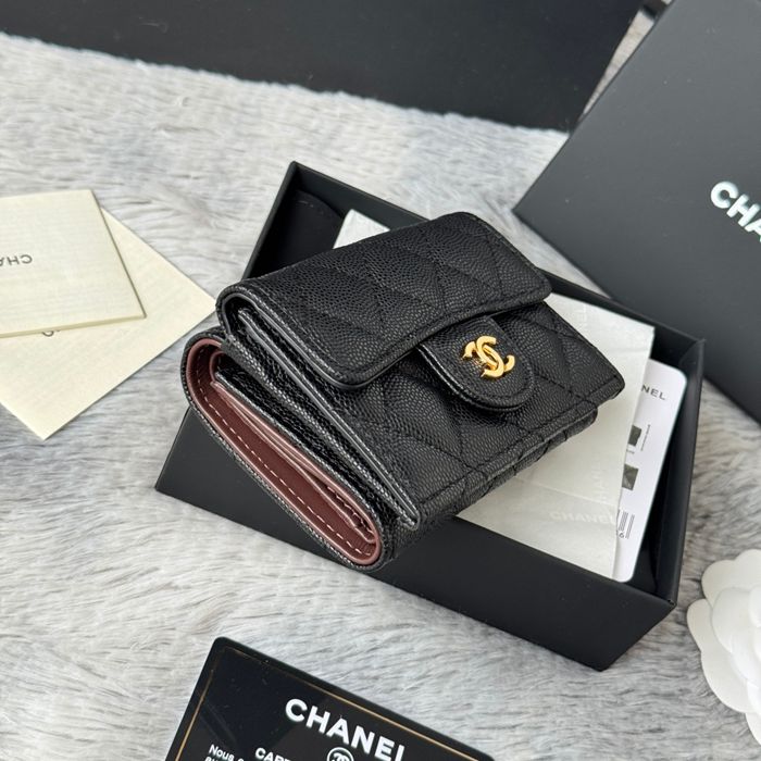 CHANEL AP0230 84401 三つ折り財布 細粒牛皮 サイズ:10.5x7.5cm
