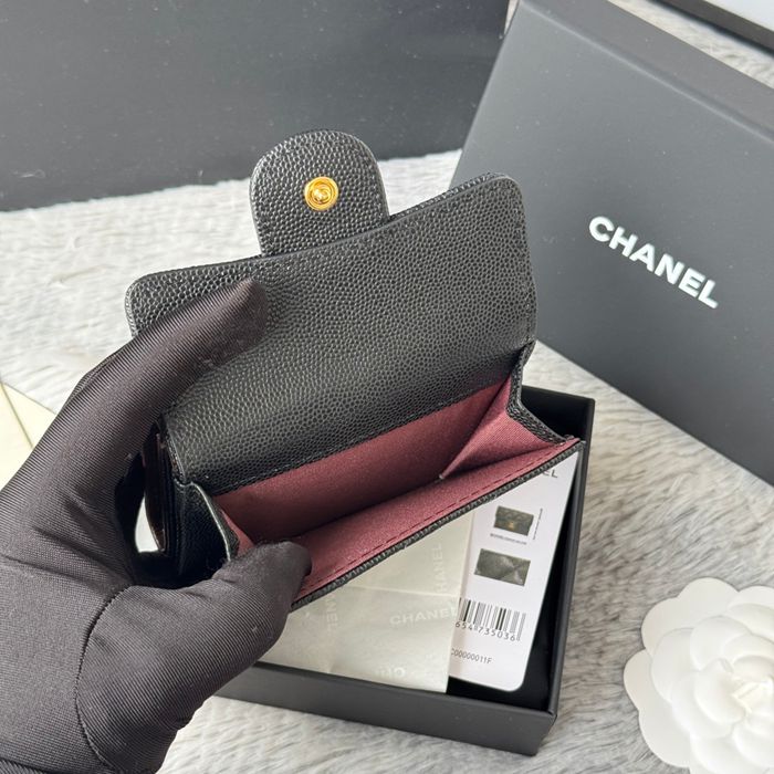 CHANEL AP0230 84401 三つ折り財布 細粒牛皮 サイズ:10.5x7.5cm