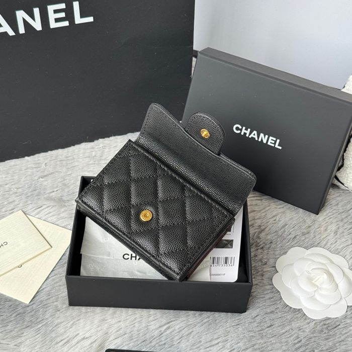 CHANEL AP0230 84401 三つ折り財布 細粒牛皮 サイズ:10.5x7.5cm