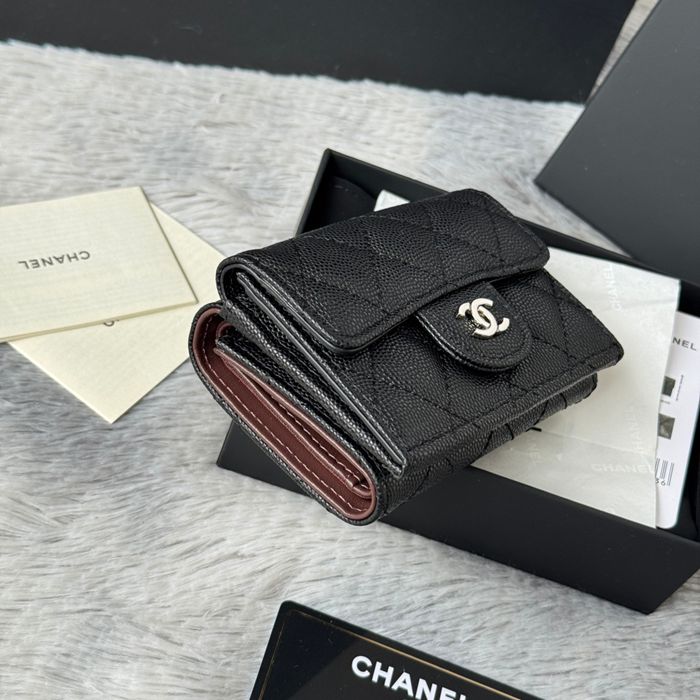 CHANEL AP0230 84401 三つ折り財布 細粒牛皮 サイズ:10.5x7.5cm