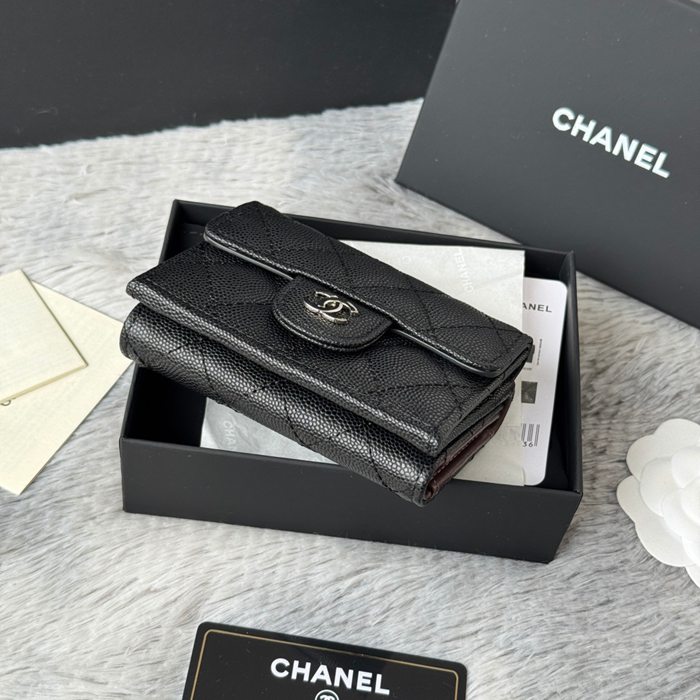 CHANEL AP0230 84401 三つ折り財布 細粒牛皮 サイズ:10.5x7.5cm