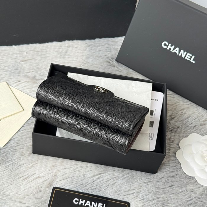 CHANEL AP0230 84401 三つ折り財布 細粒牛皮 サイズ:10.5x7.5cm