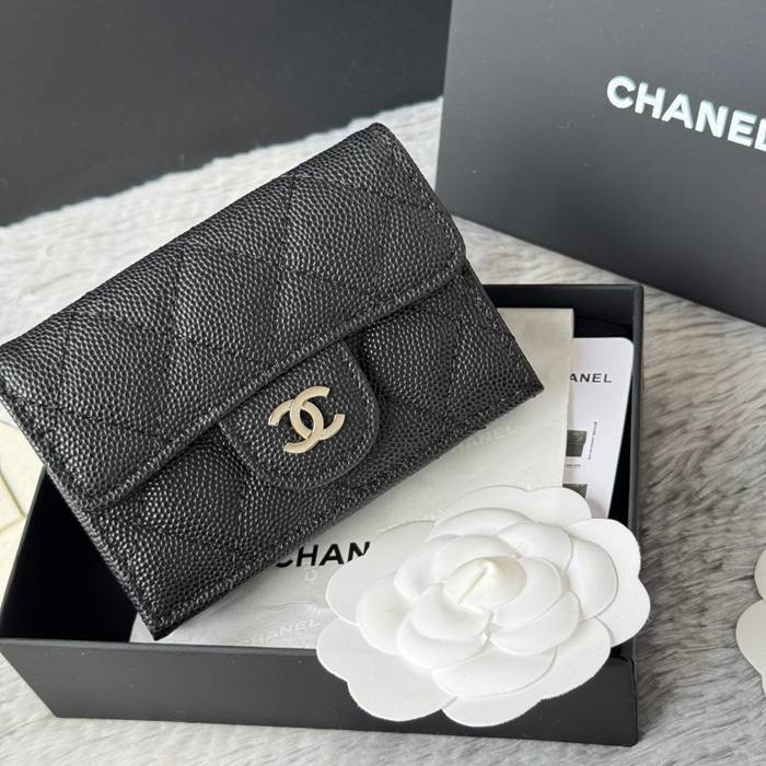 CHANEL AP0230 84401 三つ折り財布 細粒牛皮 サイズ:10.5x7.5cm