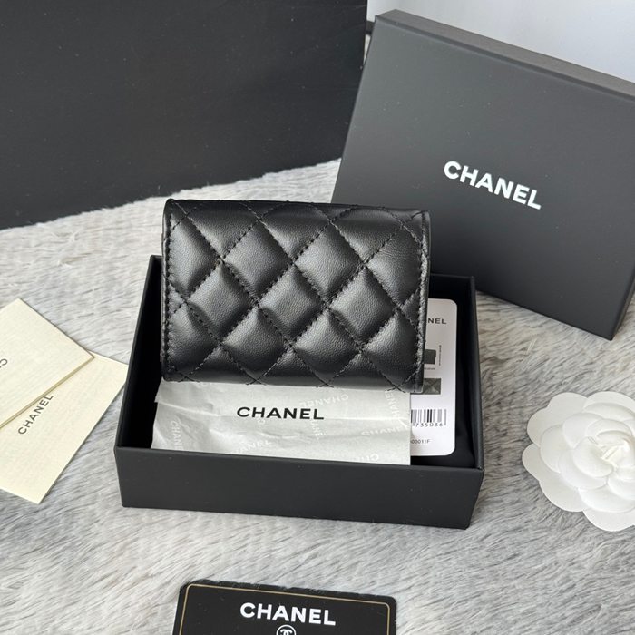 CHANEL AP0230 84401 三つ折り財布 ラム革 サイズ:10.5x7.5cm