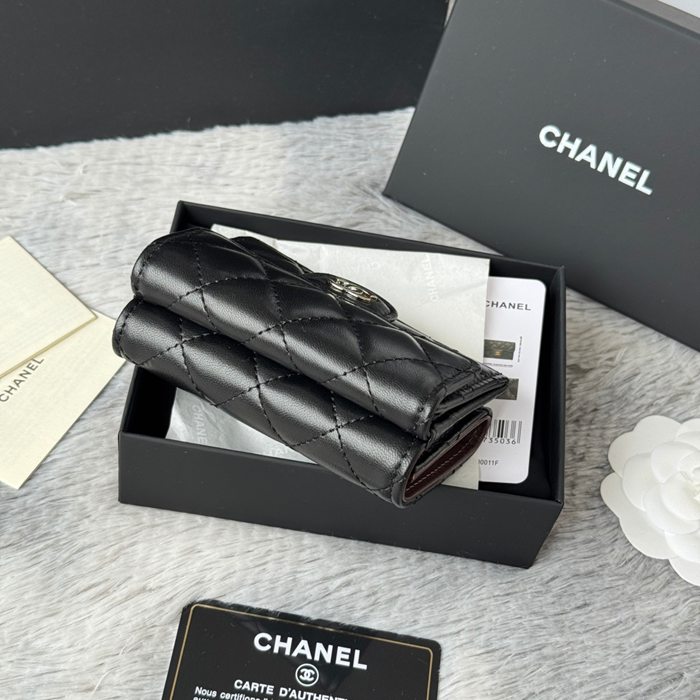CHANEL AP0230 84401 三つ折り財布 ラム革 サイズ:10.5x7.5cm
