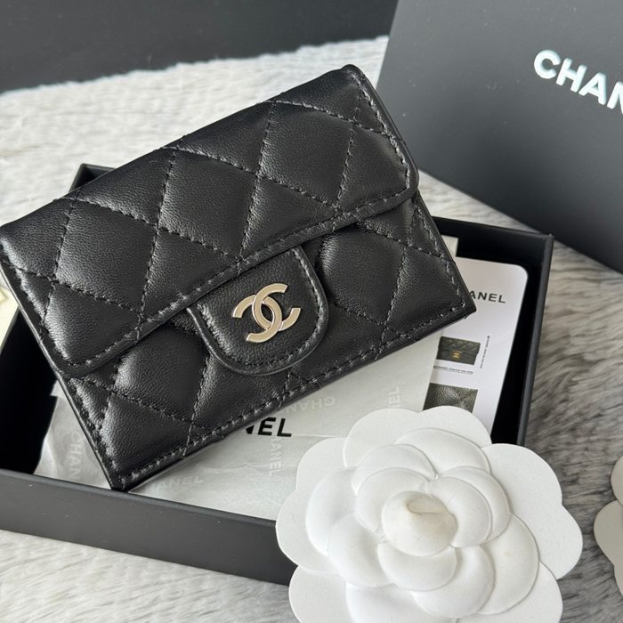 CHANEL AP0230 84401 三つ折り財布 ラム革 サイズ:10.5x7.5cm