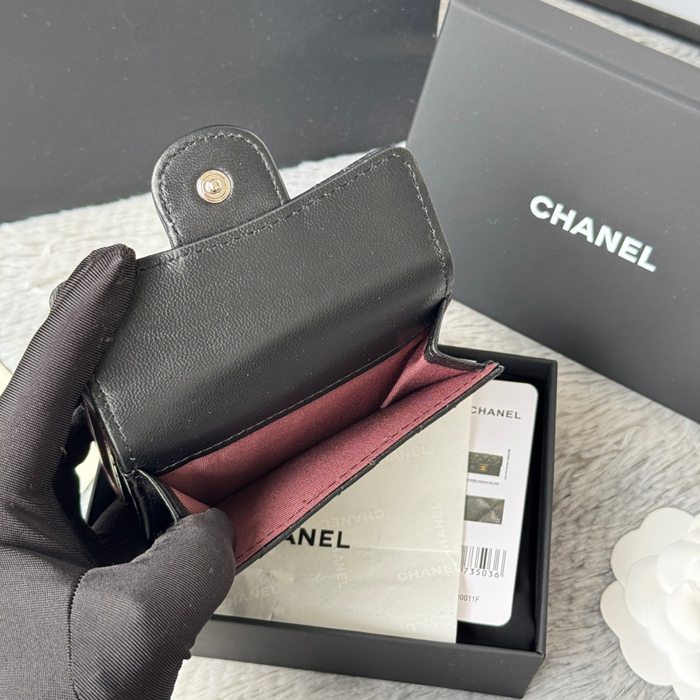 CHANEL AP0230 84401 三つ折り財布 ラム革 サイズ:10.5x7.5cm