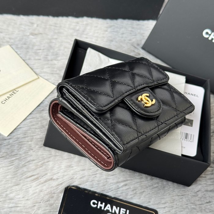 CHANEL AP0230 84401 三つ折り財布 ラム革 サイズ:10.5x7.5cm