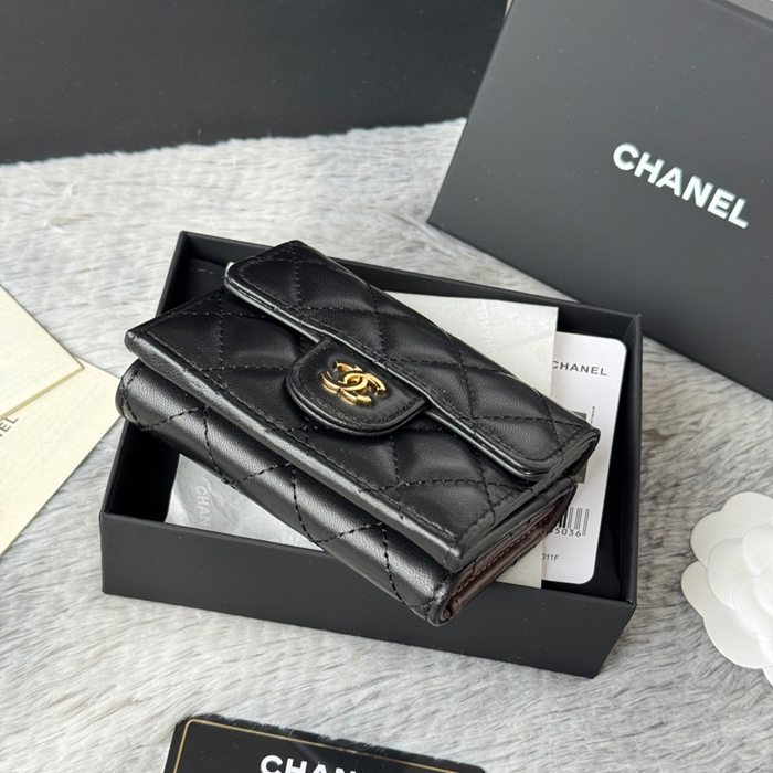 CHANEL AP0230 84401 三つ折り財布 ラム革 サイズ:10.5x7.5cm