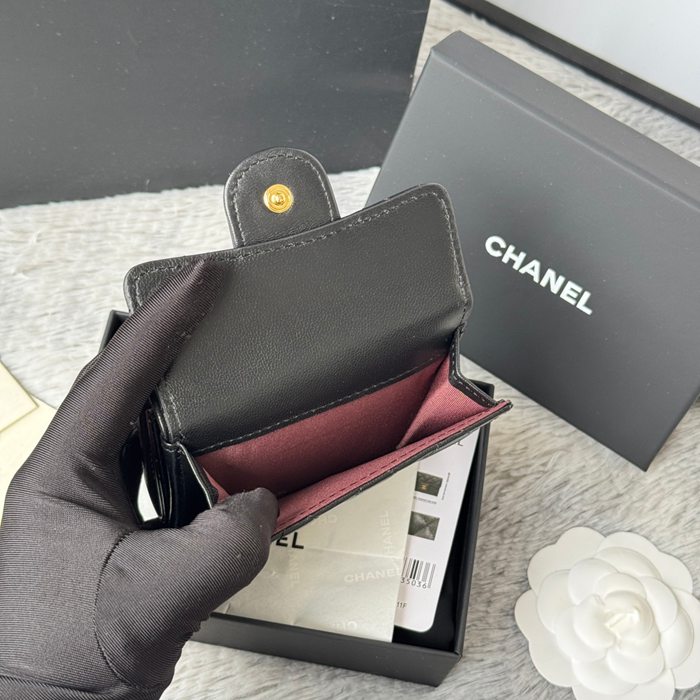 CHANEL AP0230 84401 三つ折り財布 ラム革 サイズ:10.5x7.5cm