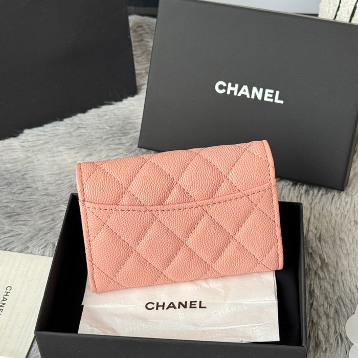 CHANEL 0219 CFカードケース カヴィア粒革 サイズ:11x8.5cm