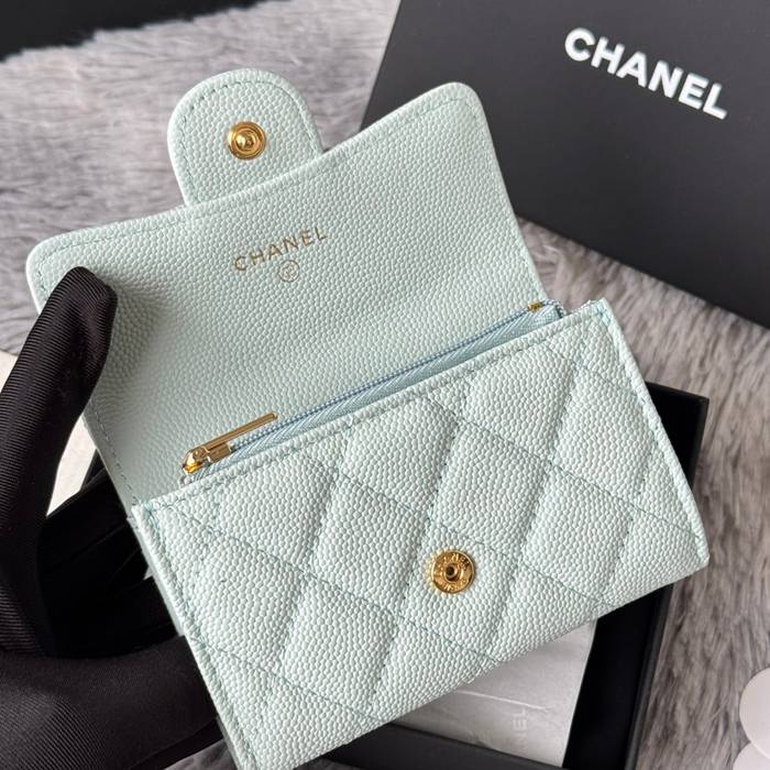 CHANEL 0219 CFカードケース カヴィア粒革 サイズ:11x8.5cm
