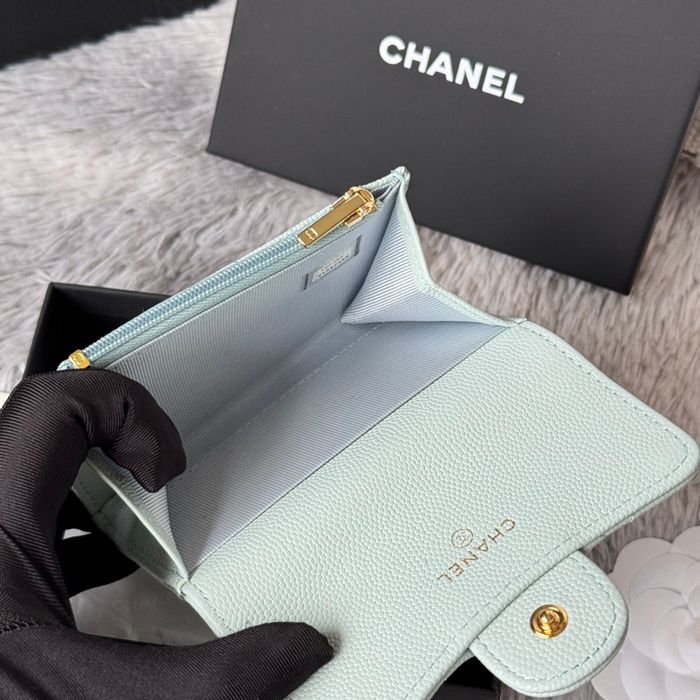CHANEL 0219 CFカードケース カヴィア粒革 サイズ:11x8.5cm