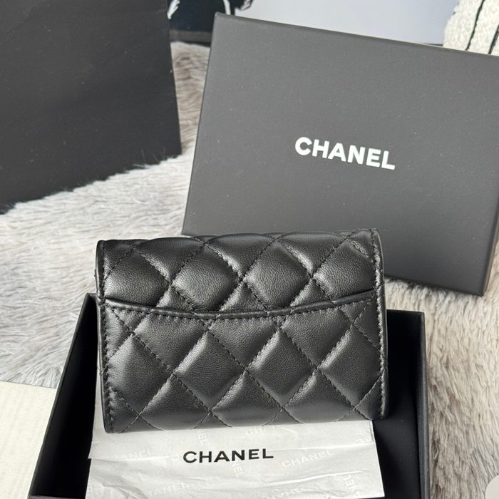 CHANEL 0219 CFカードケース カヴィア粒革 サイズ:11x8.5cm