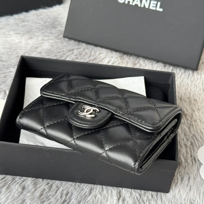 CHANEL 0219 CFカードケース カヴィア粒革 サイズ:11x8.5cm