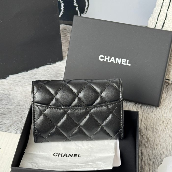 CHANEL 0219 CFカードケース カヴィア粒革 サイズ:11x8.5cm