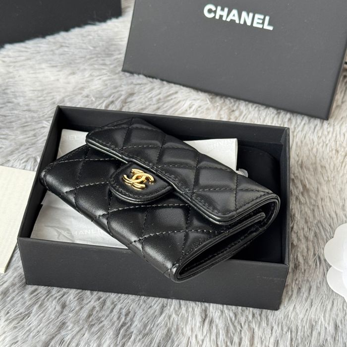 CHANEL 0219 CFカードケース カヴィア粒革 サイズ:11x8.5cm
