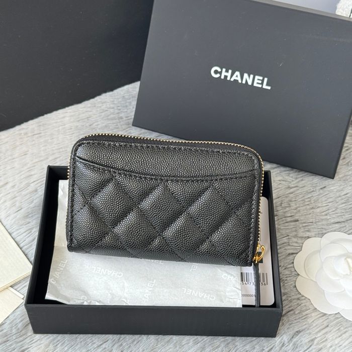CHANEL 3686 0112 25c ラージジッピー長財布 カヴィア粒革 サイズ:12x8x2cm
