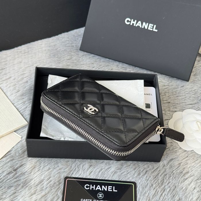 CHANEL 3686 0112 25c ラージジッピー長財布 カヴィア粒革 サイズ:12x8x2cm