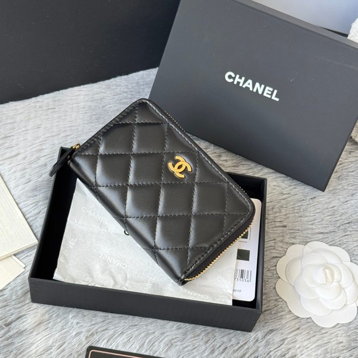 CHANEL 3686 0112 25c ラージジッピー長財布 カヴィア粒革 サイズ:12x8x2cm