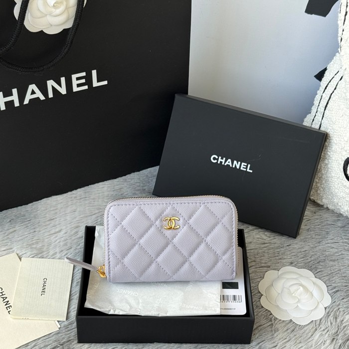 CHANEL 3686 0112 25c ラージジッピー長財布 カヴィア粒革 サイズ:12x8x2cm