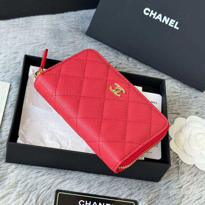 CHANEL 3686 0112 25c ラージジッピー長財布 カヴィア粒革 サイズ:12x8x2cm