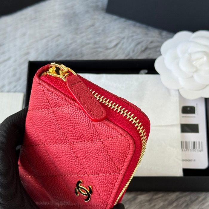 CHANEL 3686 0112 25c ラージジッピー長財布 カヴィア粒革 サイズ:12x8x2cm