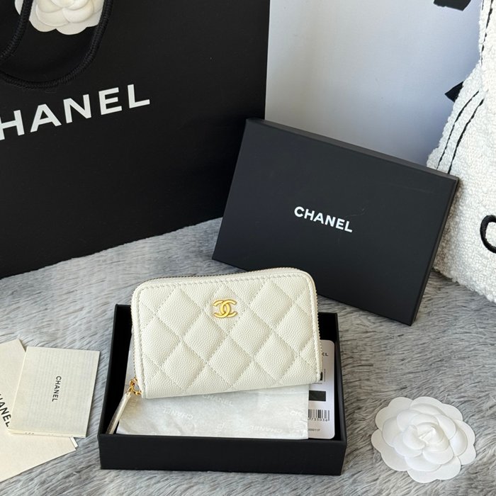 CHANEL 3686 0112 25c ラージジッピー長財布 カヴィア粒革 サイズ:12x8x2cm