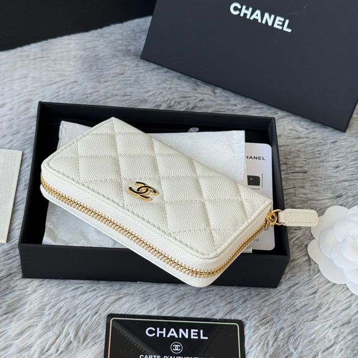 CHANEL 3686 0112 25c ラージジッピー長財布 カヴィア粒革 サイズ:12x8x2cm