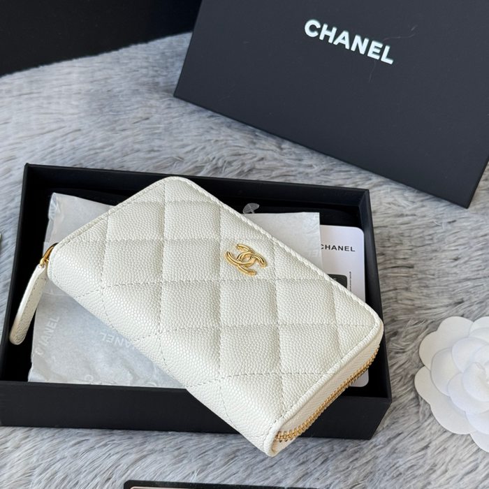 CHANEL 3686 0112 25c ラージジッピー長財布 カヴィア粒革 サイズ:12x8x2cm