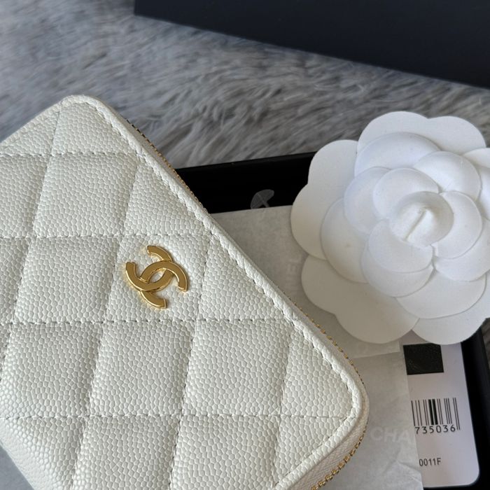 CHANEL 3686 0112 25c ラージジッピー長財布 カヴィア粒革 サイズ:12x8x2cm