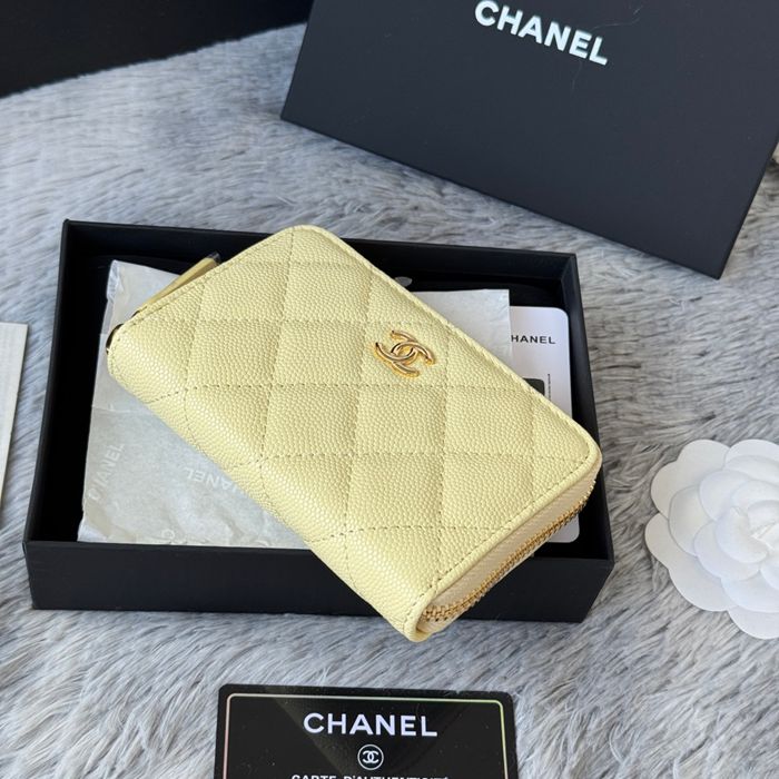 CHANEL 3686 0112 25c ラージジッピー長財布 カヴィア粒革 サイズ:12x8x2cm